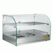 Vitrine chaude 45L - 2 niveaux - Vitre incurvée - 554 mm | Buffalo - CK916