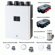 VMC double flux NETI + kit d'accessoires 8 piquages - Axelair - VDFTNK8P VMC double flux NETI + kit d'accessoires 8 piquages - Axelair - VDFTNK8P
