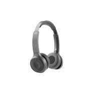 Cisco 730 Casque Avec fil &sans fil Arceau Appels/Musique Bluetooth Noir, Charbon