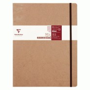 Clairefontaine Lot de 5 Cahier Age Bag My.Essential B5, 192p./96 feuilles 90 g/m² ivoire cousues, couv. Coloris tabac, ligné - 3329680794465