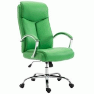 CLP Fauteuil de bureau XL Vaud similicuir Vert - vert polyester 192390234 CLP Fauteuil de bureau XL Vaud similicuir Vert - vert polyester 192390234