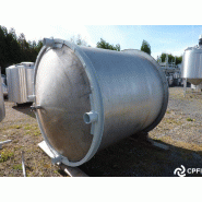 Cuve de stockage Alfa Laval 5000 L - fond conique inox - agitation décalée 2 pales