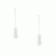 Ensemble de 2 Goupillons pour bouteille en nylon 33 cm Fackelmann Tecno - blanc 3176239931907 Ensemble de 2 Goupillons pour bouteille en nylon 33 cm Fackelmann Tecno - blanc 3176239931907