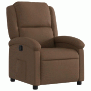 Fauteuil inclinable Marron Tissu Modèle Werveline - 371755