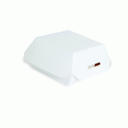 Nvase ECOLOMIQUE - 25 Pcs - Mini boîte burger carton blanc - 9,8 cm x 9,5 cm, Hauteur: 5 cm - blanc en carton NVS210EATBURG81