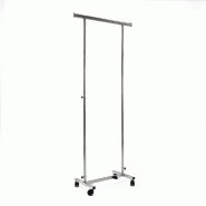 Portant droit L85cm + 2 rallonges 42,5cm - hauteur réglable de 110 à 180cm