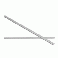 Rails en acier inoxydable - 1x gauche & 1x droite - 645mm