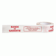 Ruban adhésif bande de garantie - 100m x 50mm - Excellente résistance aux UV