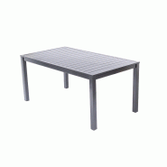 Table de jardin rectangulaire compact 159x90x74cm – MTF – aluminium – 2nab3124