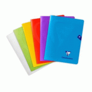 Clairefontaine Lot de 10 Cahier Mimesys 17x22, 48p./24 feuilles 90 g/m² piquées, coloris assortis (6), Séyès - 3329683037514