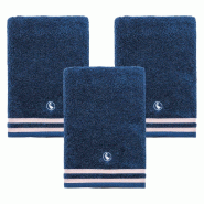 El Ganso - Set de 3 Serviettes de Douche couleur Bleu Marine 70x140cm 100% Coton 500GSM - bleu PK7360