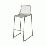 Essentials Mase Tabouret de bar en métal empilable - Vert - vert acier 50872