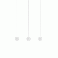 Gea Luce Lampe À Suspension Linéaire Multiple Guya S/3 24W Led 3000K 1525Lm 36° Blanc Satiné - Gealuce - blanc GUYA S/3 - BIANCO