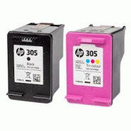 Pack de 2 cartouches d'encre authentiques HP 305 Noir et couleurs - programme SECOND - multicolore 3701352378102 Pack de 2 cartouches d'encre authentiques HP 305 Noir et couleurs - programme SECOND - multicolore 3701352378102