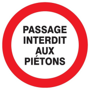 Panneaux rigides ronds 300 mm interdictions obligations - PNRPSC-TL04/PIPT_0