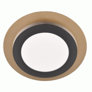 Plafonnier LED 2700-6500K noir et or télécommande - Trio - Morgan - noir 4017807574425
