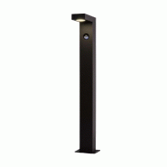 Potelet extérieur, 3000K, 400 lumens, détecteur, IP54 - Lucide - Texas - noir aluminium 5411212281012