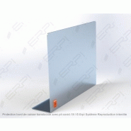 Protection bord de caisse translucide avec pli covid-19 - protect100756-04