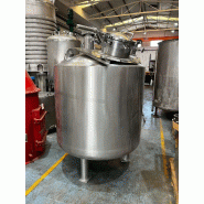 Réacteur inox d'occasion 2350 litres avec agitation et demi tige - référence                        :                         c7558