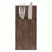 Serviette Cangurito Safari 55 G/M2 33x40 cm  chocolat Airlaid - par 700