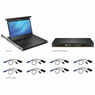 8 Ordinateur(s) - 47 cm (18,5") LED - UXGA - 1600 x 1200 - 16:9Port PS / 2USBVGA - Clavier - Pavé ta