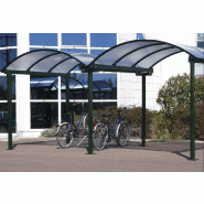 Abri multi-usages latéral - Structure aluminium brut - 2500 mm x 2800 mm - Toiture en polycarbonate alvéolaire - Fabrication française_0