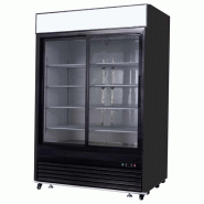 Armoire réfrigérée vitrée positive Portes coulissantes Noir 1270L Atosa