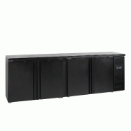 Arrière bar réfrigéré 4 portes CBC410 noir TEFCOLD