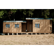 Cahute tiny house  presque fixe