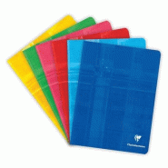 Clairefontaine Lot de 5 Cahier Metric 17x22, 144p./72 feuilles 90 g/m² piquées, quadrillé 5x5, coloris assortis - 3329680378207