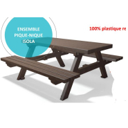 Ensemble pique nique 100%  plastique recyclé -  ISOLA  PMR