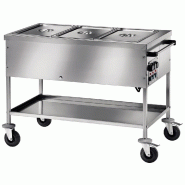 Fimar KBS Chariot bain-marie, 3Gn 1/1, Commande latérale 1170x670x850 mm Acier inoxydable - 70930006