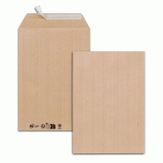 GPV Boîte de 500 pochettes Premier kraft Adour 162x229/C5, 90 g/m², adhésives avec bande - 3250650041527
