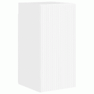 Helloshop26 - Meuble TV mural moderne avec rangements pratiques 30 x 31 x 60 cm en bois d'ingénierie blanc brillant 02_0054957 - blanc Bois massif 30