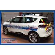 Kit sérigraphie balisage Police municipale pour véhicule léger et petits utilitaires Kit sérigraphie balisage Police municipale pour véhicule léger et petits utilitaires