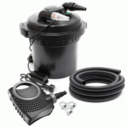 Kit filtration de bassin à pression 30000l 18W UVC 70W éco Pompe Tuyau
