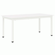 VidaXL Table basse Blanc 100 x 50 x 45 cm Bois de pin massif Modèle Zenith Riviera - 892766