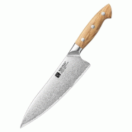 XinZuo - Couteau de cuisine – Série X02O Pin - 21 cm - fabriqué en acier composite 3 couches - multicolore X02O-CS