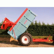 Benne agricole - remorques monocoques grandes roues - buchet - de 8 à 10 tonnes