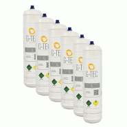 Bouteille d'oxygène de brasure - usage unique et recyclable - 0,95 Litre
