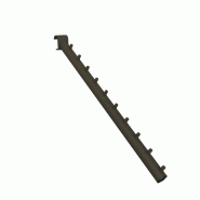 Bras incliné L37,5cm Used avec fixation à tube ovale 30x15mm
