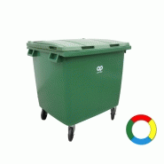 Conteneur poubelle - 660 litres Jaune (RAL 1018) Conteneur poubelle - 660 litres Jaune (RAL 1018)