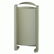Corbeille ARKEA sur pied de  40 à 100 Litres - Gris Ciment, 60L_0