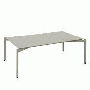 Décoshop26 - Table de jardin rectangulaire design moderne terrasse balcon 39 x 105 x 65 cm en aluminium vert 04_0009586 - aluminium 3000267554978
