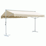 Helloshop26 - Auvent sur pied 500 x 300 cm crème 02_0007481 - acier 3000393847760
