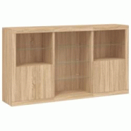 Helloshop26 - Buffet bahut commode armoire meuble de rangement organisateur cuisine salle de séjour salon avec lumières LED sonoma 02_0029947 - 3000 Helloshop26 - Buffet bahut commode armoire meuble de rangement organisateur cuisine salle de séjour salon avec lumières LED sonoma 02_0029947 - 3000