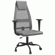 Helloshop26 - Chaise fauteuil siège de bureau informatique étude réglable en hauteur gris 02_0024065 - gris métal 3000214663739