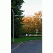 Lampadaire urbain solaire combi top 1 / led / en aluminium et acier galvanisé thermolaqué / 3.3 m