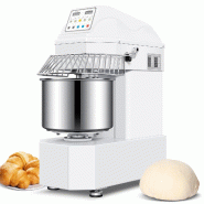 Leevot pétrin à spirale professionnel SZH-30B - 30L - moteur 1800W 2 vitesses - capacité 18kg pâte - minuterie et arrêt auto - acier SZH-30B-220V