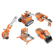 PACK EDSTEM HOME 2X ROBOTS EDISON + 1X KIT EDCREATE 5 EN 1 (GRUE, TANK, IMPRIMANTE, CREUSEUR ET PELLETEUSE)